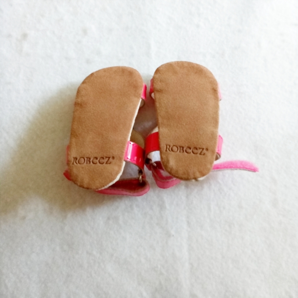 Robeez Kids Pink Strawberry Sandals - Picture 7 of 9
